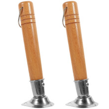 Snow Pan with Wooden Handle Stainless Steel 2 Pcs