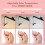 Foldable Nail Lamps for Desk,Large Nail Tech Light with PhoneHolder,Half Moon LedLight,Eyelash Extensions,Makeup,Spa(EU) 5