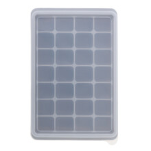 Silicone Ice and Jelly Mold with Lid Grey 1 Pc