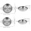 Stainless Steel Griddle Pot Soup Wok 2 Pcs 6