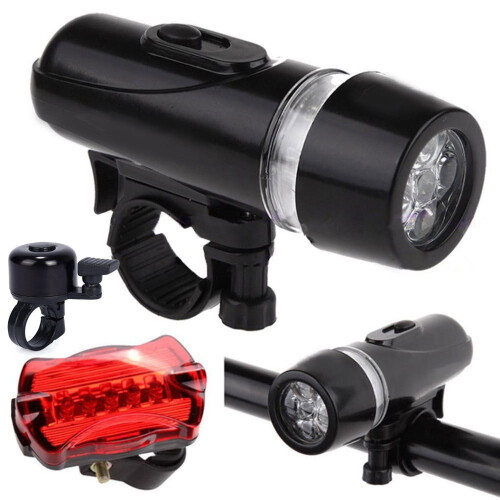 USB-C rechargeable bike headlight and rear light set
