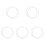 Pressure Cooker Silicone Sealing Washers 10 Pcs White 1