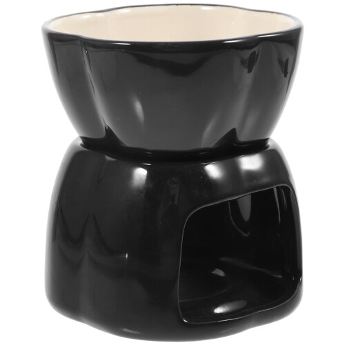 Ceramic butter warmer set with fork 1 set