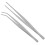 Lash Tweezers Angled Feeding Precision 2 Pcs 1