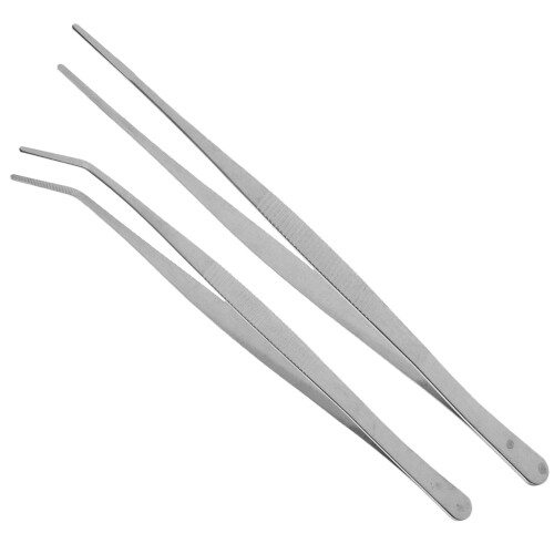 Lash Tweezers Angled Feeding Precision 2 Pcs