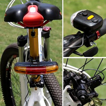 LED bicycle turn signal brake light with horn
