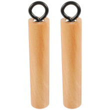 Skillet Pan Handle Wok Detachable Wooden Iron 2 Pcs