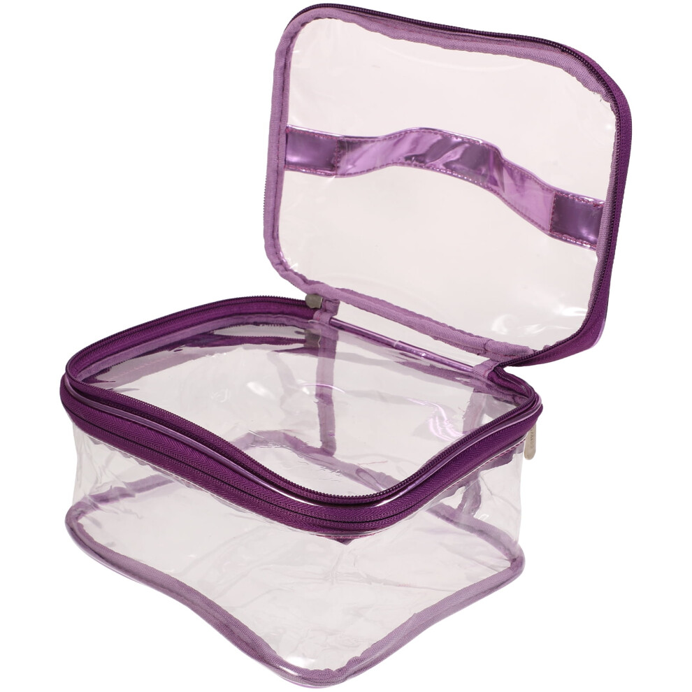Waterproof cosmetic bag for women with zipper, 1 piece
