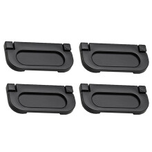 Aluminum Alloy Recessed Door Handle Golden 4 pcs