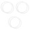 Pressure Cooker Sealing Ring Silicone White 6 pcs 1