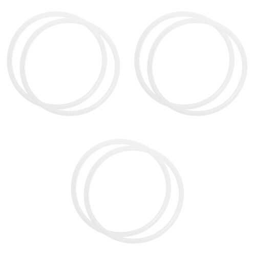Pressure Cooker Sealing Ring Silicone White 6 pcs