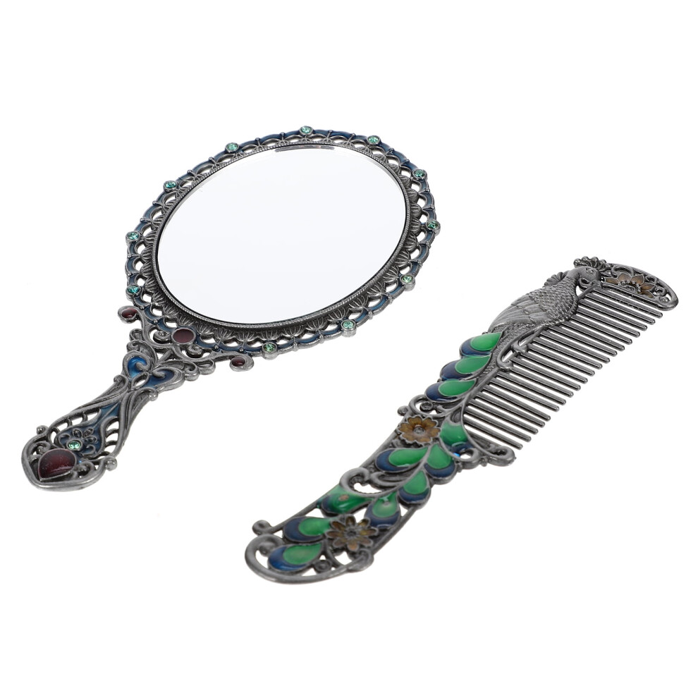 Handheld Vanity Mirror Cosmetic 3 Sets