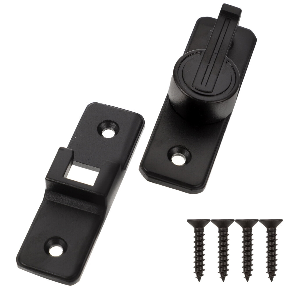 Barn Door Latch Rotatable 90-Degree Screen Door Lock 972700536977