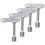 Elevator Key Socket Set Universal Triangular Lock 4 pcs 1