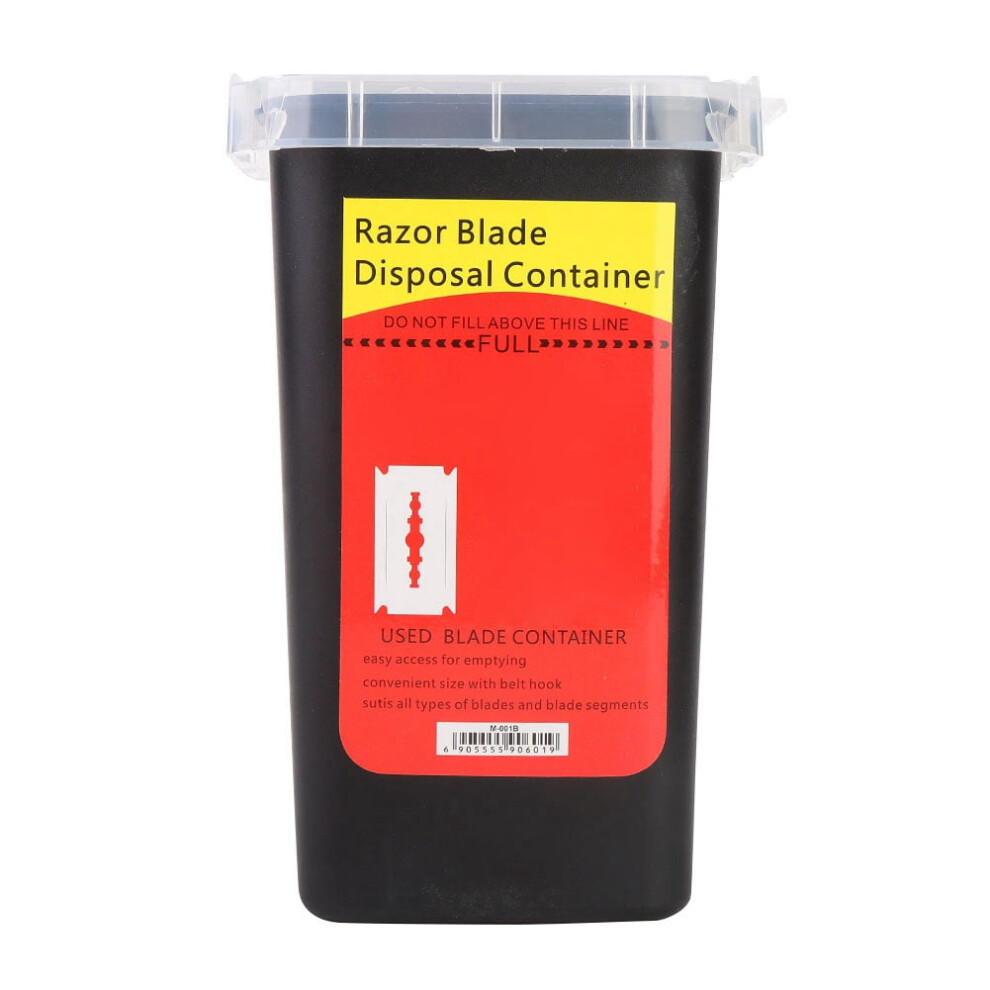 Fyearfly sharps disposal container black 1 piece