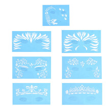 Face Paint Stencil Set Reusable 7 Pieces