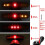 LED bicycle turn signal brake light with horn 6
