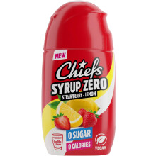 CHIEFS Syrup, Zero Calorie Syrup with Real Fruit Extracts, Strawberry Lemon, 65ml - More than 8l Softdrink - Zero Added Sugars
