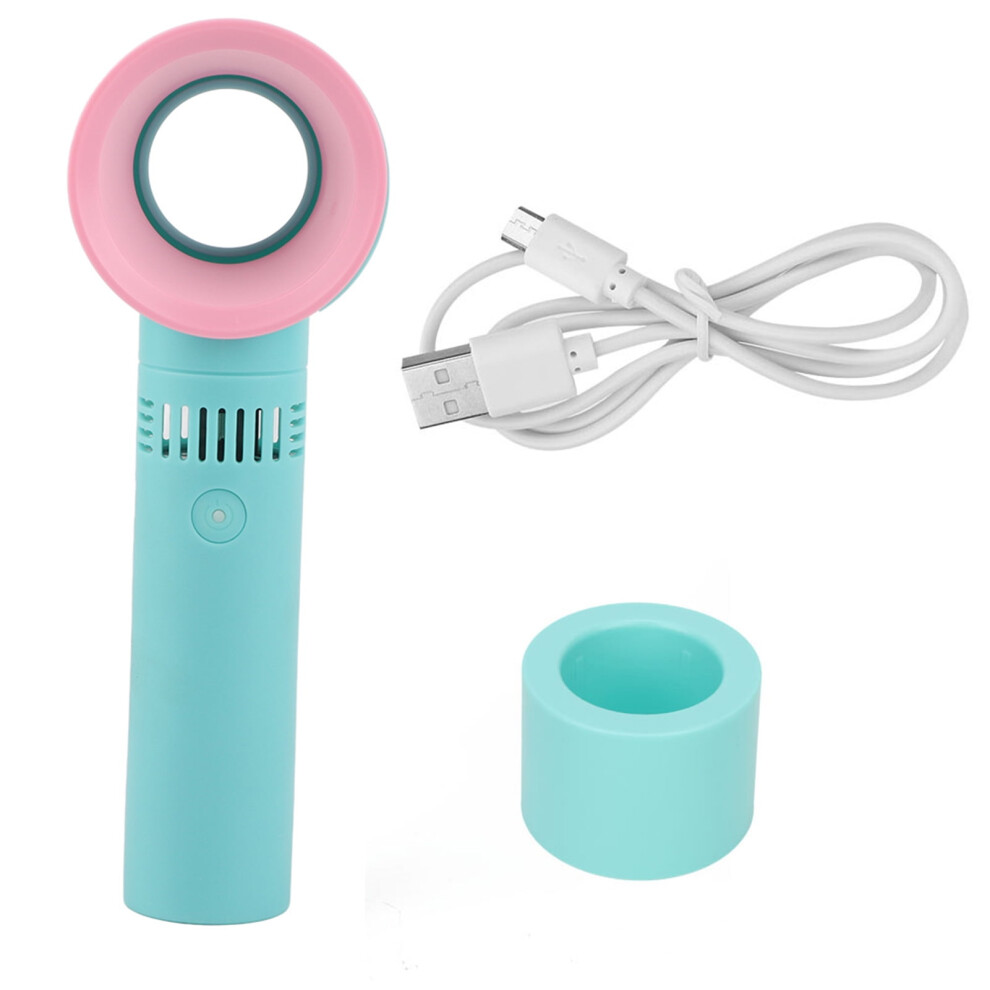 Ventilador Sin Cuchillas Azul Usb Portã¡Til Recargable 908436264075