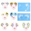 Face Paint Stencil Set 7 Styles Reusable 1