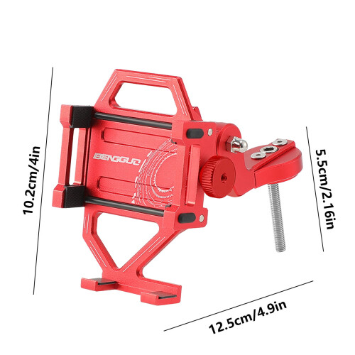 Aluminum Alloy Bicycle Phone Mount Adjustable Shockproof 2