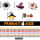 Halloween Straws Skull Spider Design 24Pcs 3