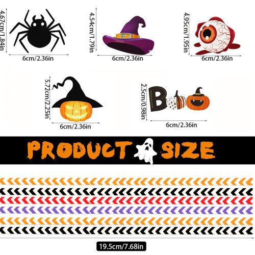 Halloween Straws Skull Spider Design 24Pcs 2