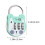 Cat-shaped code lock for luggage and locker 4 pcs 5