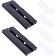 Soporte de plástico para copas de vino, sin perforaciones (paquete de 2)