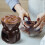 Ceramic butter warmer set with fork 1 set 2