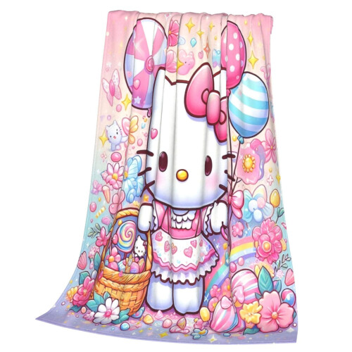 Couverture Hello Kitty en flanelle légère 102 x 76 cm 2