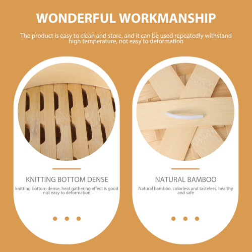 Bamboo Steamer for Food, Dumplings, Breakfast - 3-Tier 1