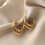 925 Silver Ear Studs Three Interlocking Rings 2