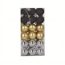 Christmas Ball Ornaments Red Green White 1.2 Inch