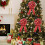 Christmas Tree Bow Topper Red 18x10 Inches 4
