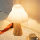 Pleated Table Lamp with Rattan Base Vintage Style 1 Pack 6