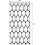 Geometrický sprchový závěs Černá Bílá Polyester 36x72 palců 2