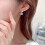 S925 Silver French Stud Earrings Water Drop Zircon 5