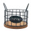 LOVIVER Kaffeekapselhalter, Metall-Arbeitsplattenorganizer, schwarz 3