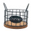 LOVIVER Kaffeekapselhalter, Metall-Arbeitsplattenorganizer, schwarz 4