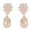 S925 Silver Zircon Water Drop Pearl Earrings 5