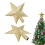 Christmas Tree Topper Star Red Silver Gold 20cm Plastic 2