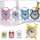 Classic double bell alarm clock white analog quartz 5