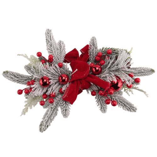 Guirlande d'escalier de Noël rouge (lot de 3) 1