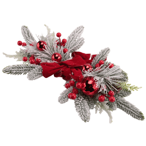 Guirlande d'escalier de Noël rouge (lot de 3) 2