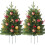 Sapin de Noël extérieur floqué à LED 17,32 pouces 2