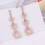 Women's 925 Silver Geometric Fan Earrings 8