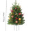 Sapin de Noël extérieur floqué à LED 17,32 pouces 3