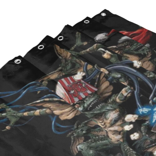 Cortina de chuveiro Gremlins 60x72 polegadas com 12 ganchos 2