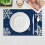 Set de 4 sets de table de Noël en plastique lavable 3